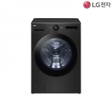 [LG][전국무료배송설치][24년] 트롬 오브제컬렉션 세탁기 25kg 블랙 스테인리스 [FX25KSR]