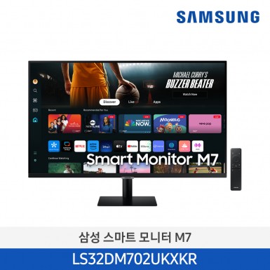 [삼성][32인치] 2024 스마트모니터 M7 M70D 블랙 (80.0 cm) [LS32DM702UKXKR] 11월